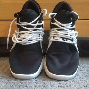 Kids Nike Air Jordans Size 5: Black and White